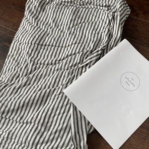 Solly Baby Wrap - Dark Grey/Natural Stripe